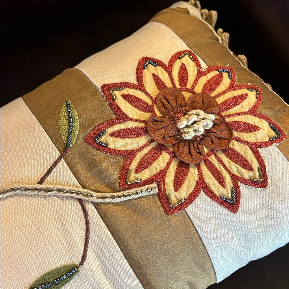 Pier 1 Bronze Textured Pillow - Picture 6 of 8